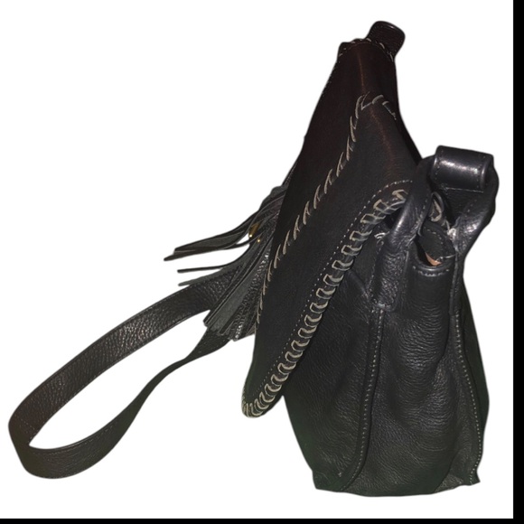NEW HOBO BRIO CROSSBODY BAG BLACK LEATHER - Picture 14 of 16
